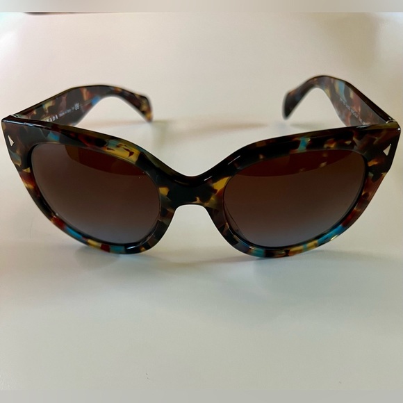 Prada Cat Eye Sunglasses Multicolor Frame 52 mm - Picture 4 of 9
